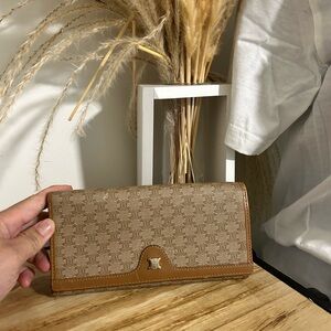 Celine Brown and Tan Wallet